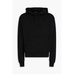 Interval French cotton-terry hoodie