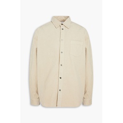 Cloak cotton-corduroy shirt