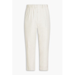 Meyer tapered cotton-twill pants