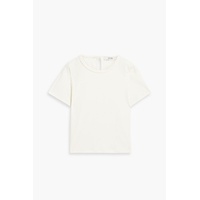 Sola braid-trimmed cotton-jersey T-shirt