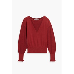 Josepha crochet-knit cotton sweater