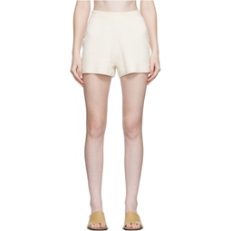 Off White Towelling Shorts 222936F088000