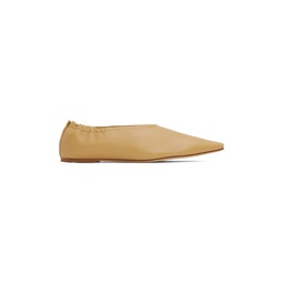 Tan Pointy Ballerina Flats 231936F118000