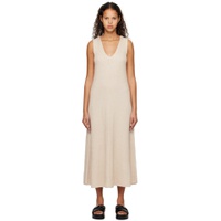 Beige Cotton Mid Length Dress 221936F054005