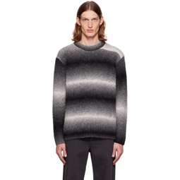 Gray Printed Sweater 222936M201006