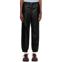 Black Viscount Leather Pants 222936F084000