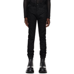 Black Arched Skinny Jeans 241420M186005