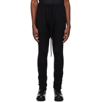 Black Paneled Sweatpants 232420M190003