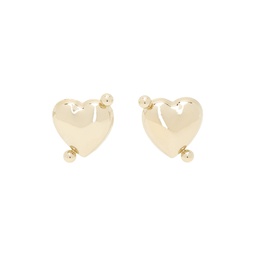 SSENSE Exclusive Gold Sasha Earrings 232235F022001