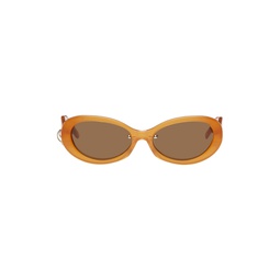 SSENSE Exclusive Orange Drew Sunglasses 241235F005003