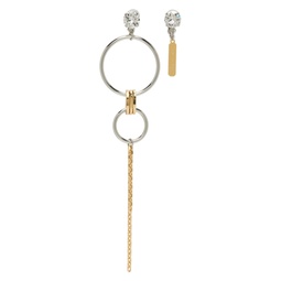 SSENSE Exclusive Silver   Gold Jadin Clip On Earrings 222235F022013