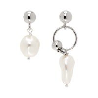 Silver Richie Earrings 241235M144000