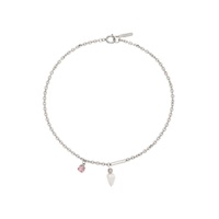 SSENSE Exclusive Silver Ana Necklace 221235F023031