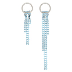 SSENSE Exclusive Silver   Blue Shanon Earrings 221235F009000