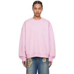 Pink Embroidered Sweatshirt 241343M204005