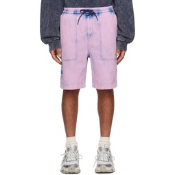 Pink Faded Shorts 241343M193000