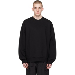 Black Embroidered Sweatshirt 241343M204012