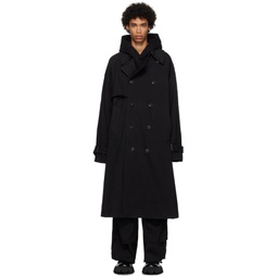 Black Belted Trench Coat 232343M184000