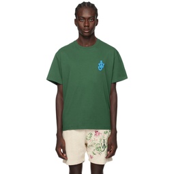 Green Anchor Patch T Shirt 241477M213019