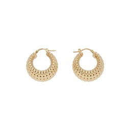 Gold Bubble Hoop Earrings 241477F022004