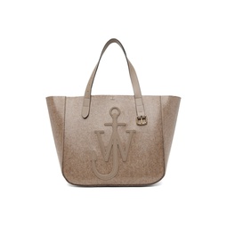 Taupe Belt Tote 241477M172008