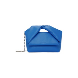 Blue Medium Twister Leather Top Handle Bag 241477F046004