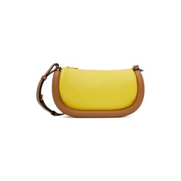Yellow   Brown Bumper 12 Leather Crossbody Bag 241477F048012