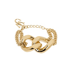 Gold Chain Link Bracelet 231477M142001