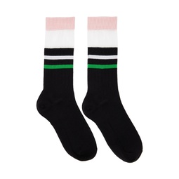 Black Striped Socks 222477M220005