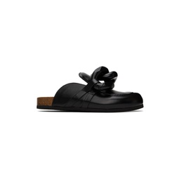 SSENSE Exclusive Black Chain Loafers 222477M231189