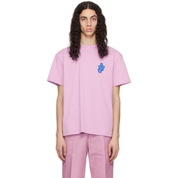 Purple Anchor Patch T Shirt 231477M213021