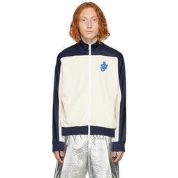Off White Embroidered Patch Sweatshirt 222477M202003