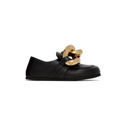 Black Chain Loafers 222477F121027