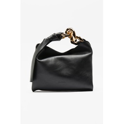 Small Chain Hobo Bag in Black