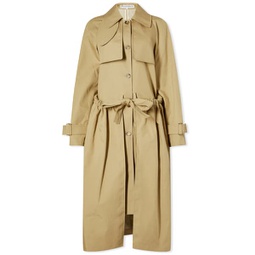 JW Anderson Gathered Waist Trench Coat Beige