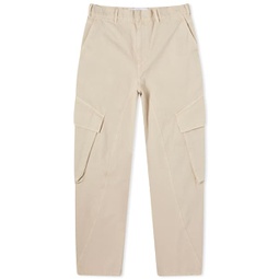 JW Anderson Twisted Cargo Trousers Chalk