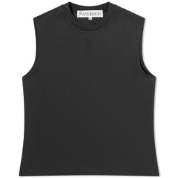 JW Anderson Anchor Embroidery Tank Top Black