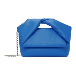 Blue Medium Twister Leather Top Handle Bag 241477F046004