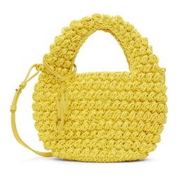 Yellow Popcorn Basket Bag 241477F048019