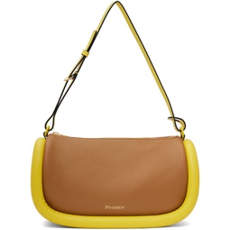 Brown & Yellow Bumper-15 Leather Crossbody Bag 241477F048008