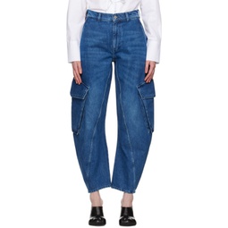 Blue Twisted Jeans 241477F069007