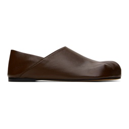 Brown Paw Loafers 241477M231012