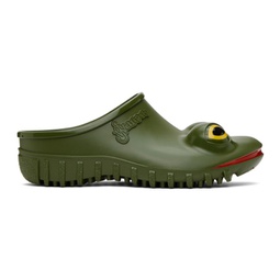 Green Wellipets Edition Frog Loafers 241477M231023