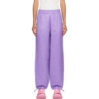 Purple Coated Trousers 232477F087004