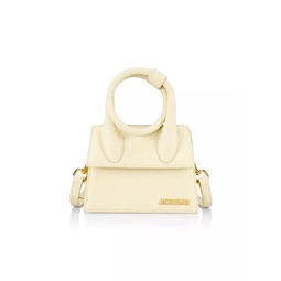 Le Chiquito Noeud Leather Top-Handle Bag