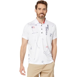 Mens Jamie Sadock Spirit Of America Short Sleeve Polo