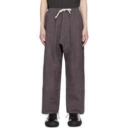 Gray O-Project Drawstring Trousers 241969M191005