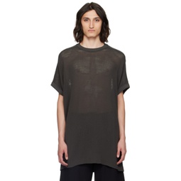 Gray O-Project Droptail T-Shirt 241969M213008