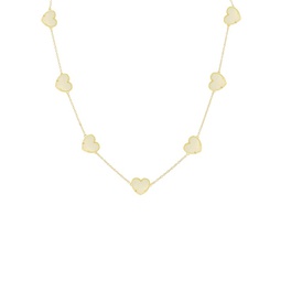 14K Goldplated & Mother Of Pearl Station Necklace