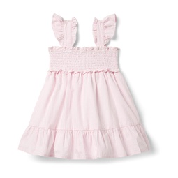 Janie and Jack Smocked Seersucker Dress (Toddler/Little Kids/Big Kids)